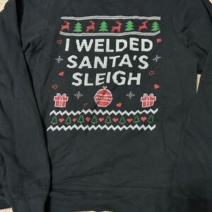 I Welded Santa’s Sleigh Welder Christmas Sweatshirt